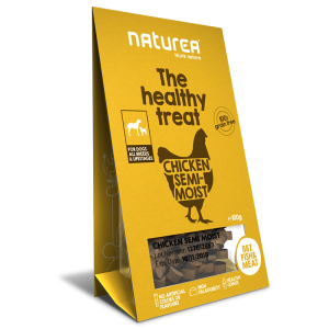 NATUREA SEMI-MOIST Kurczak  100 g - BEZZBOŻOWE ZDROWE PRZYSMAKI DLA PSÓW